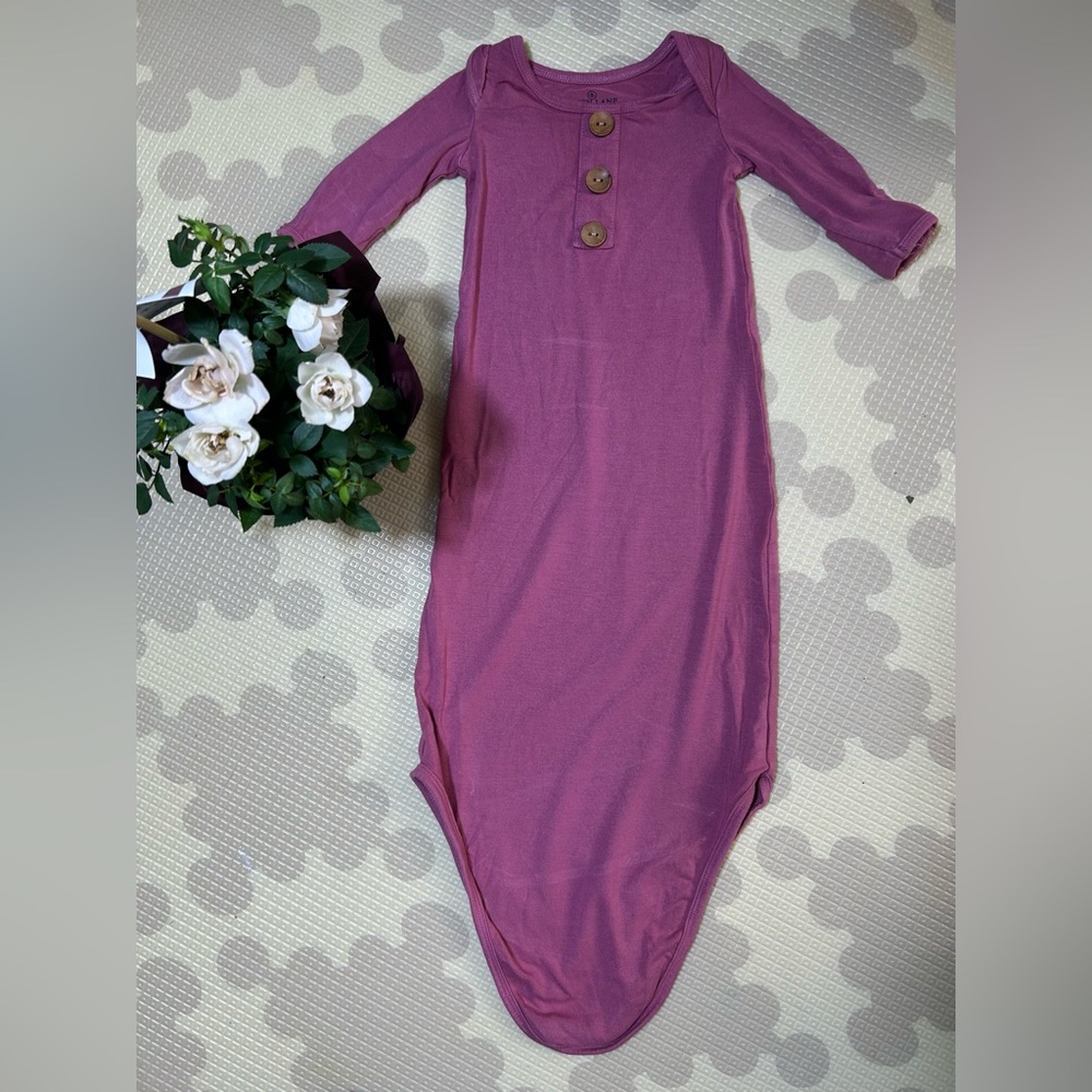 👶💜🌸 Caden Lane Purple Baby Nightgown (0-3 months)-Shop Kindness